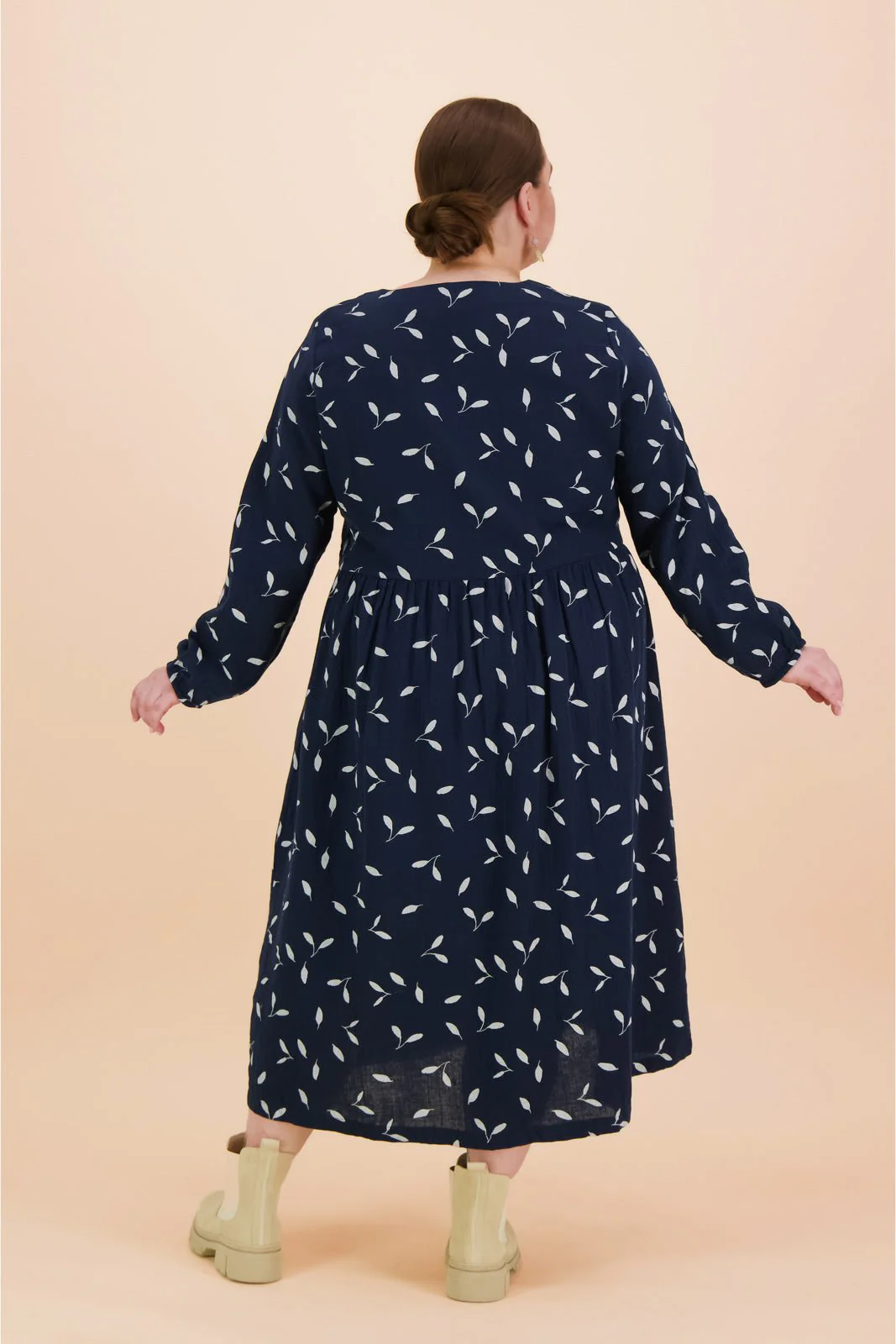 Button Dress, Indigo Wind - Image 6