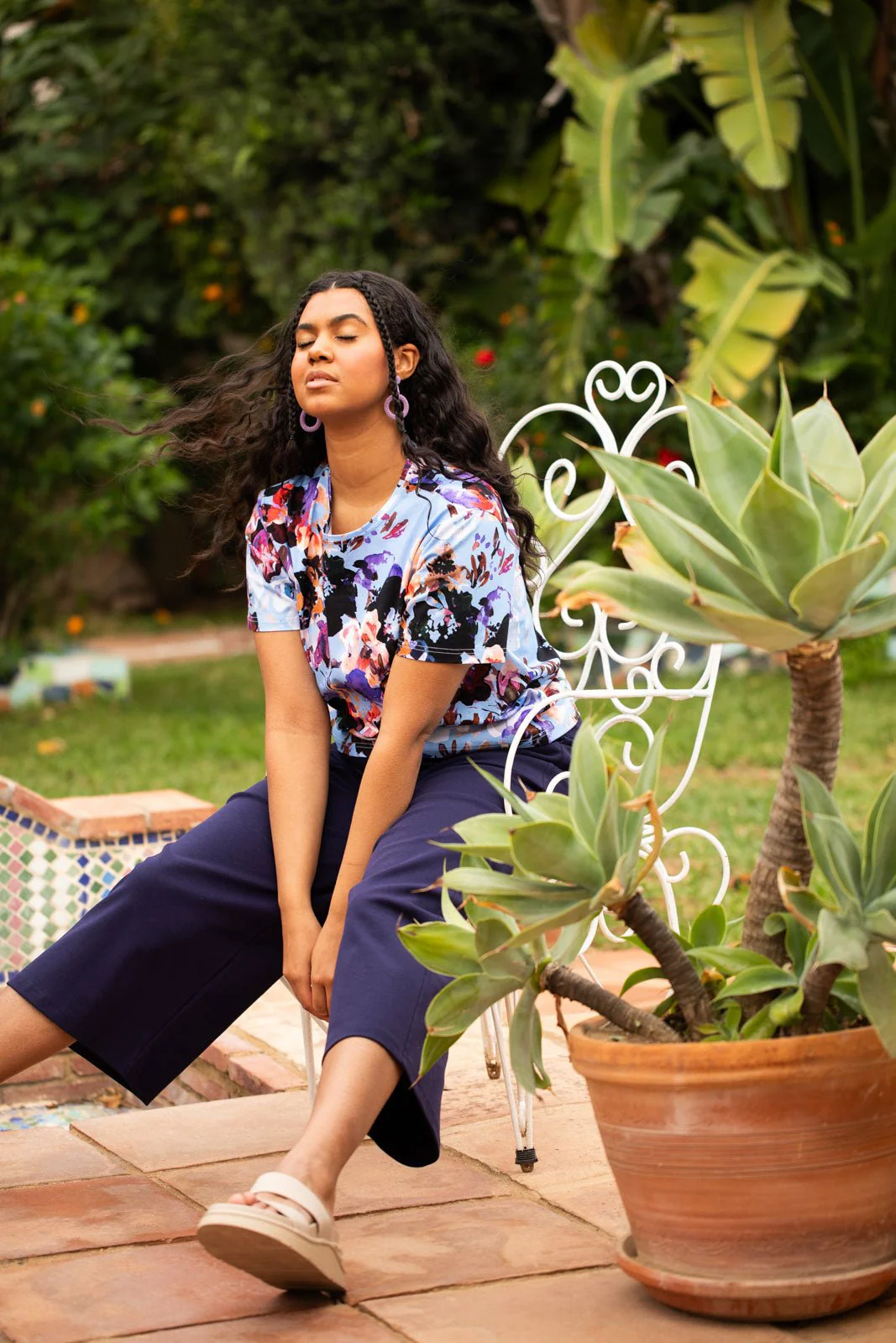 Everyday Culottes, Dark Blue - Image 10