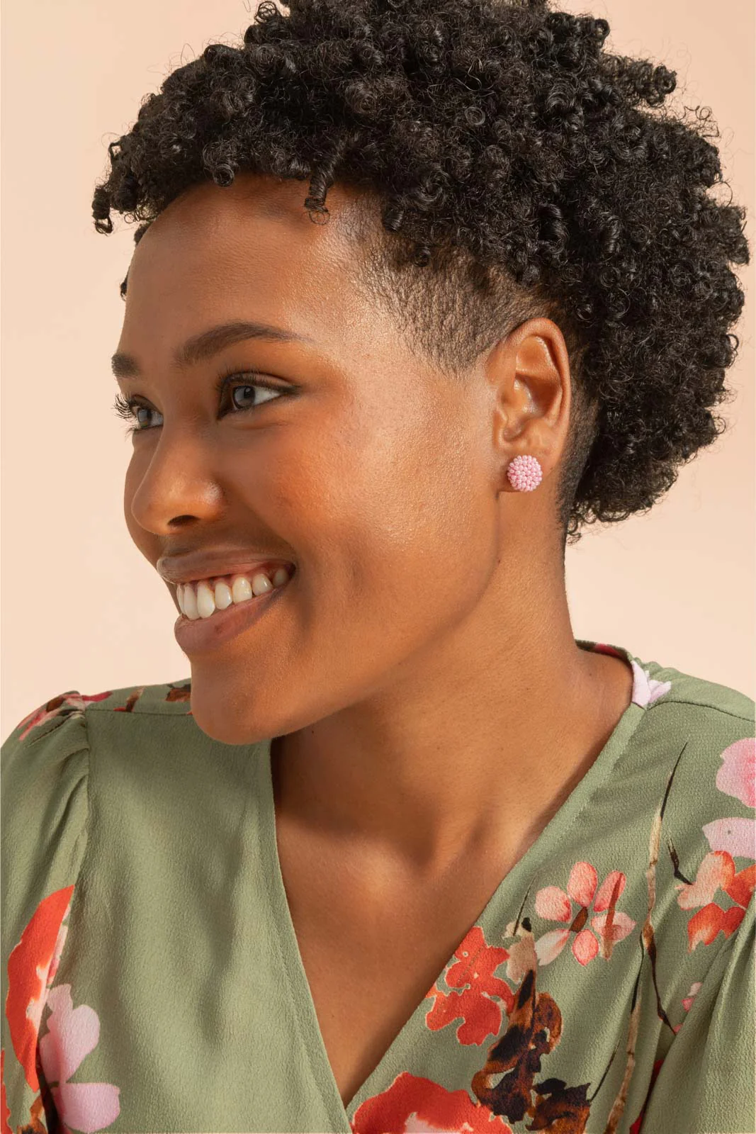 Gemma Earrings, Pearl Pink - Image 2