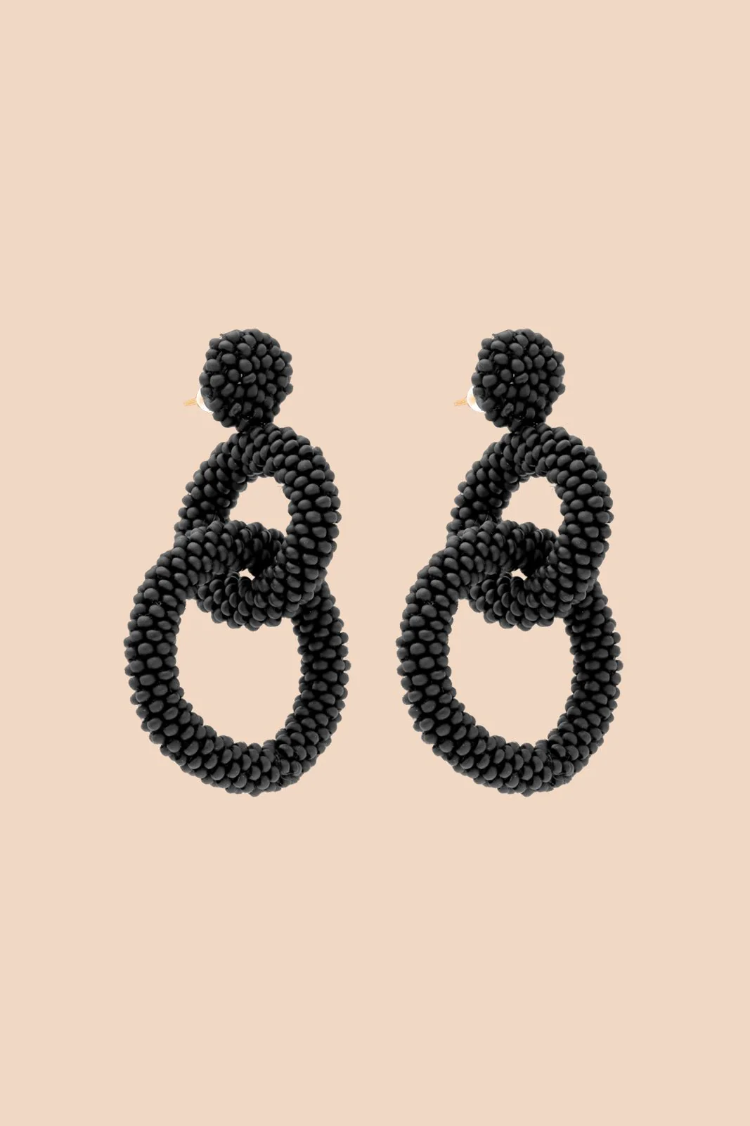 Gia Earrings, Black