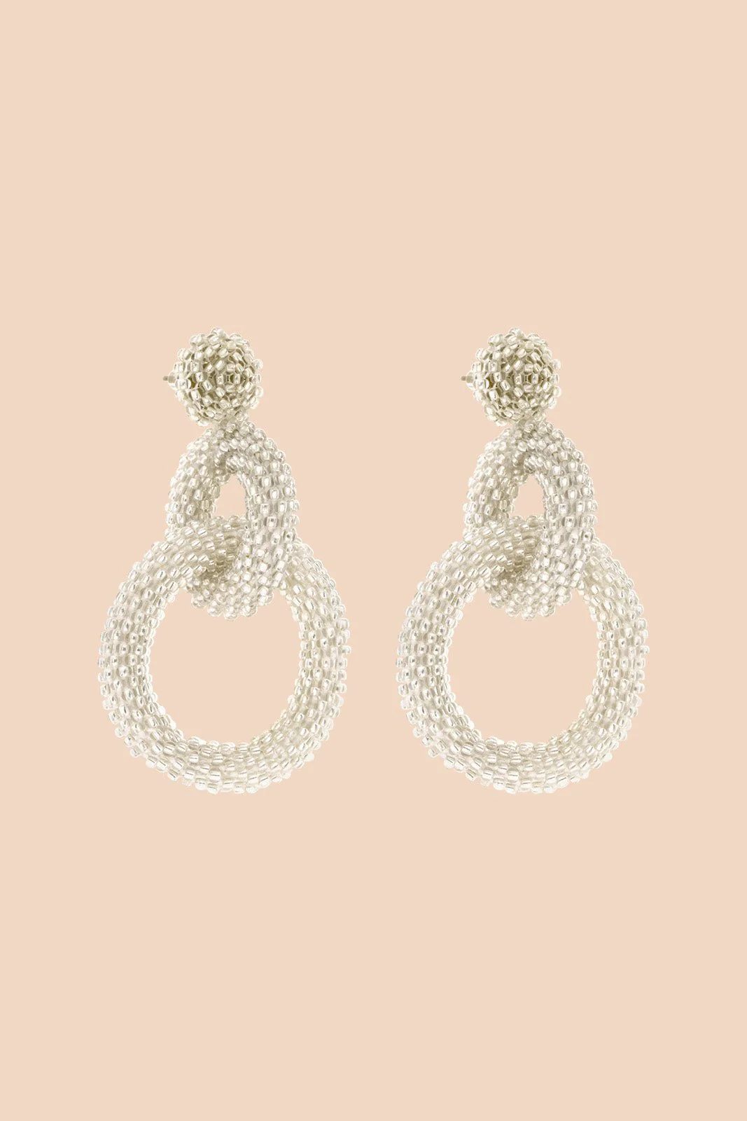 Gia Earrings, Silver