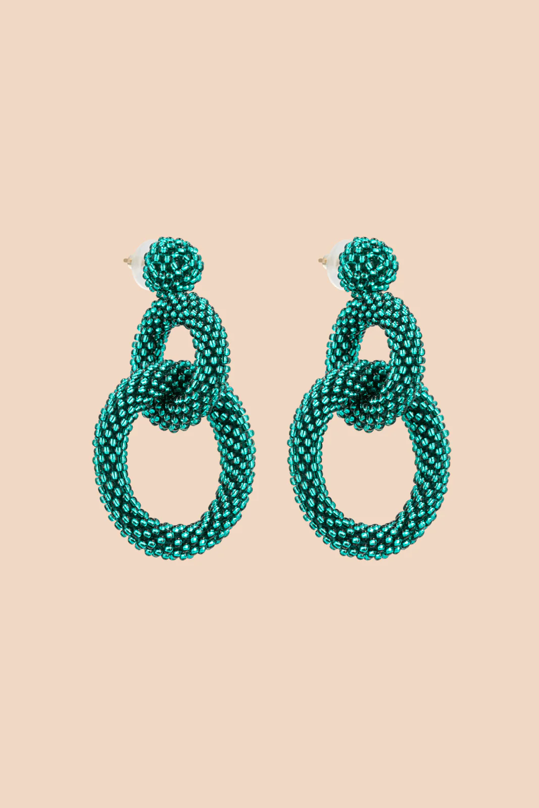 Gia Earrings, Sparkling Emerald