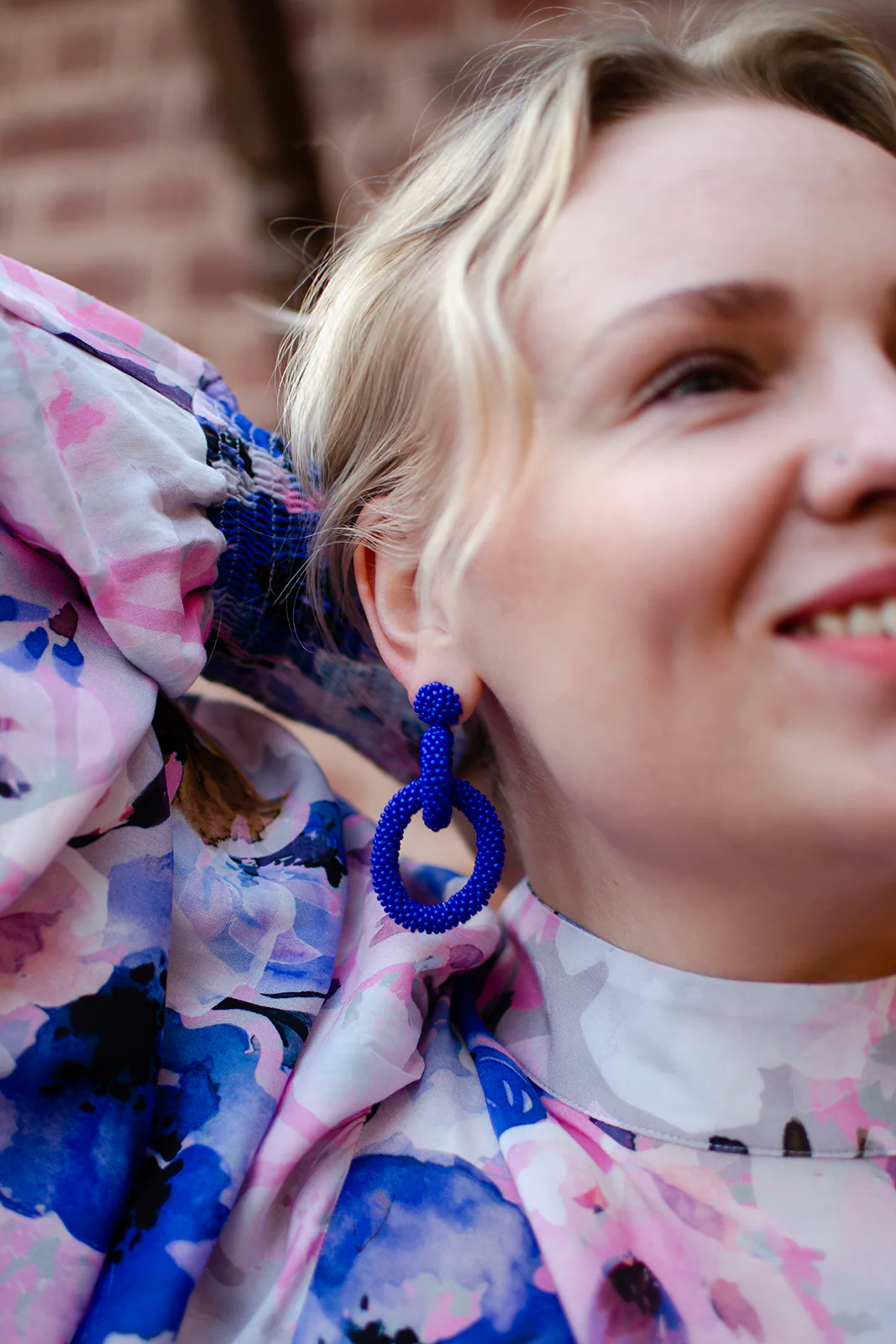 Gia Earrings, Royal Blue - Image 6