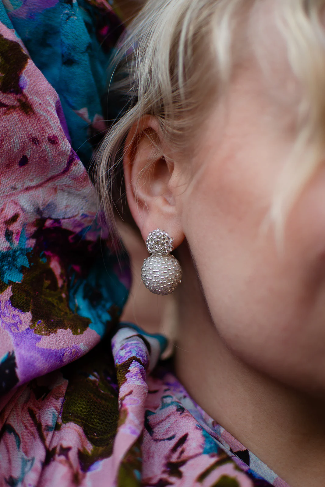 Zaida Earrings, Silver - Image 2
