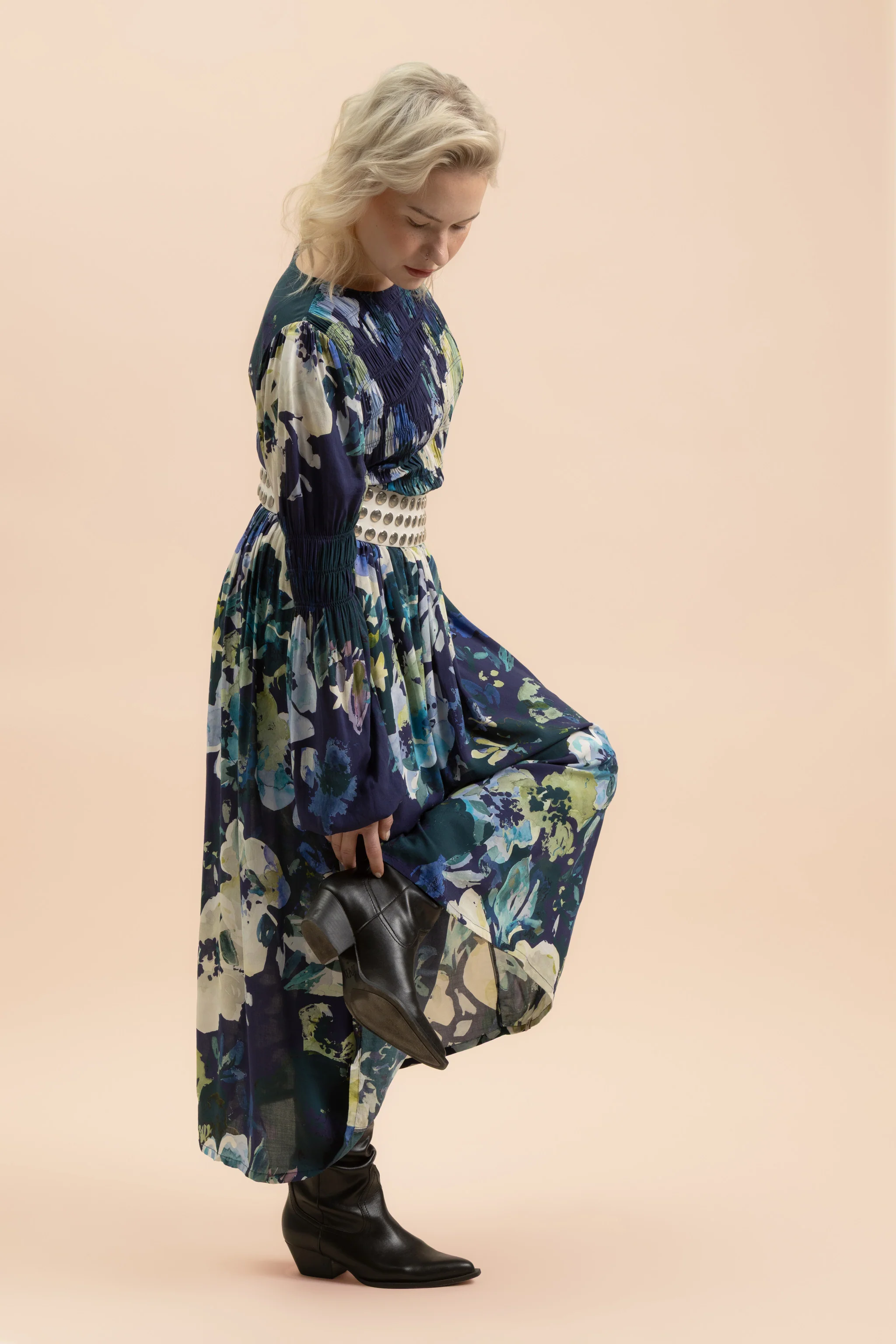 Muse Dress, Blue Anemone - Image 11