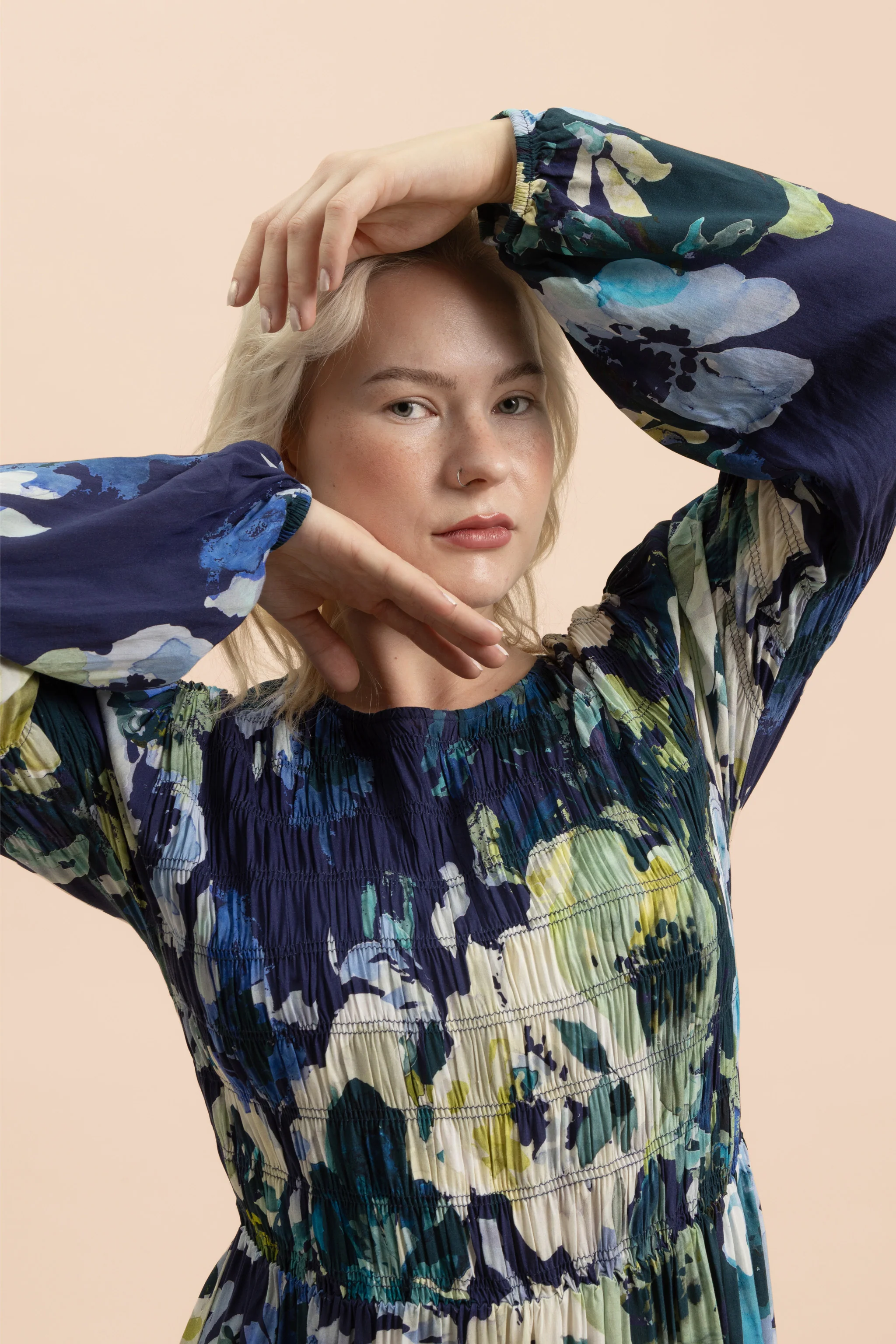 Muse Dress, Blue Anemone - Image 9