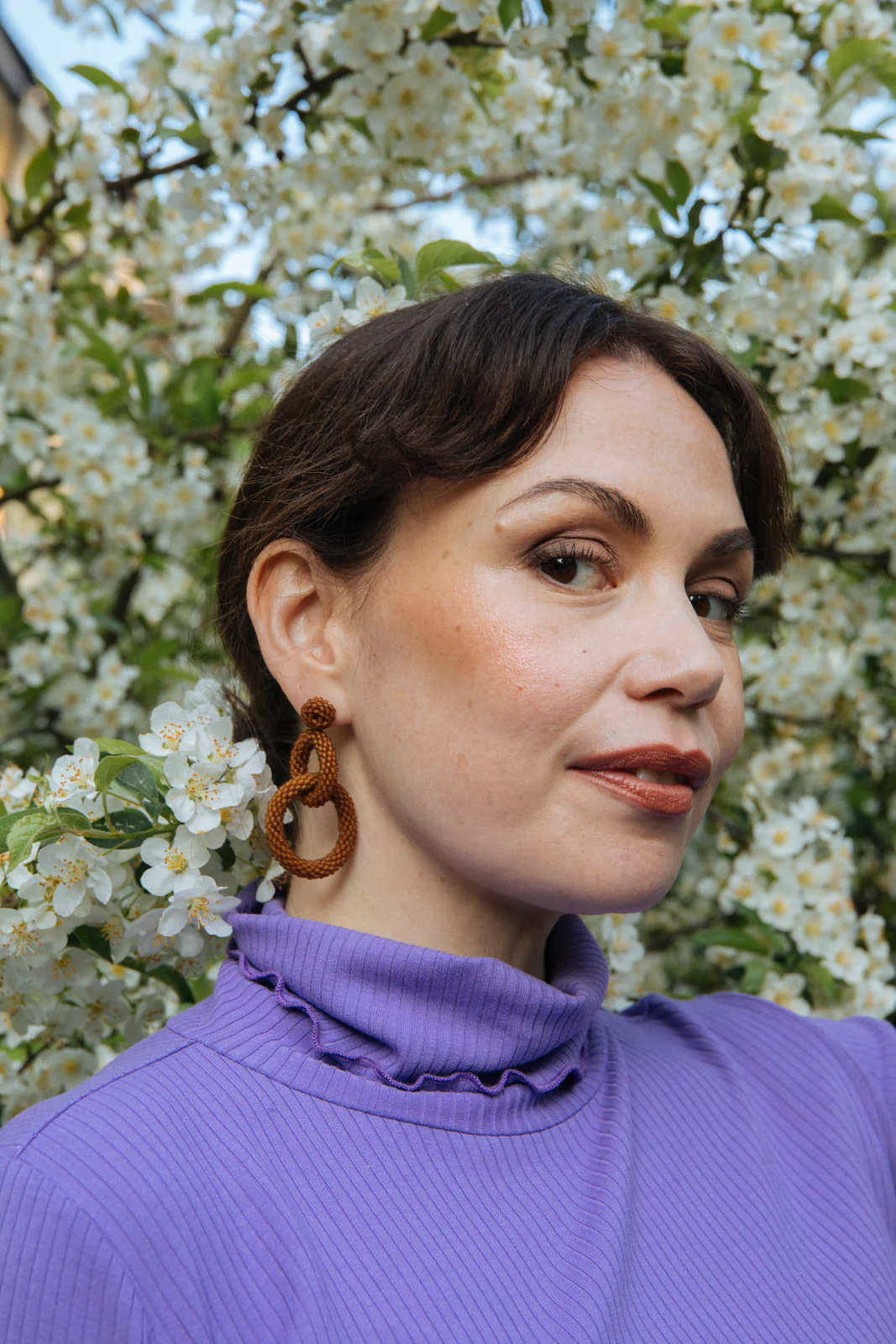 Rib Rollneck, Vivid Lavender - Image 4