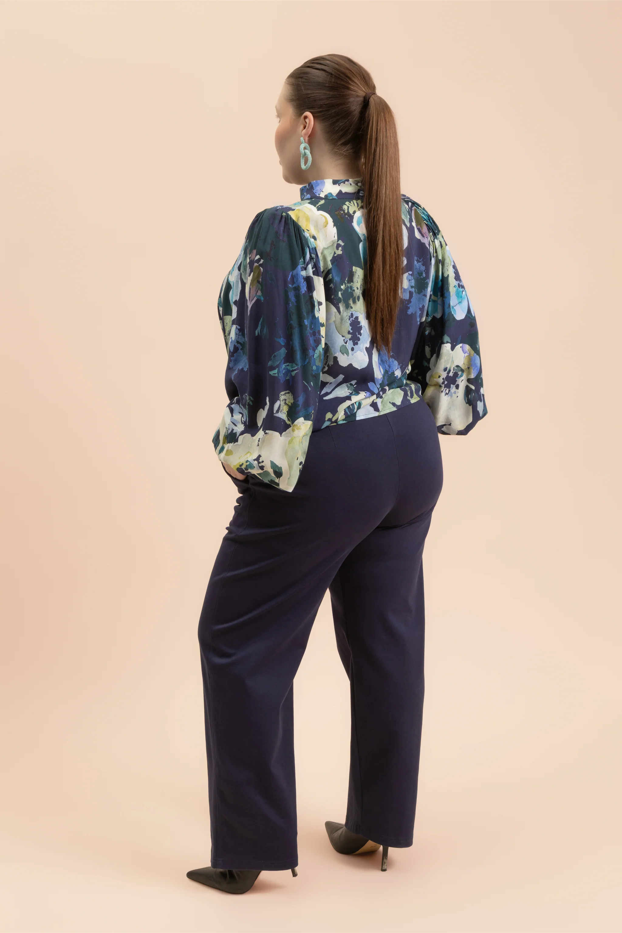 Puff Blouse, Blue Anemone - Image 15
