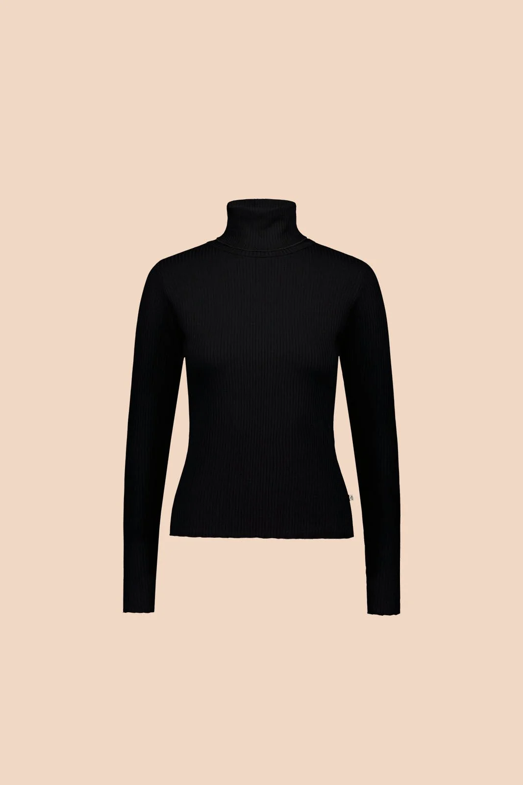 Rib Rollneck, Black - Image 3