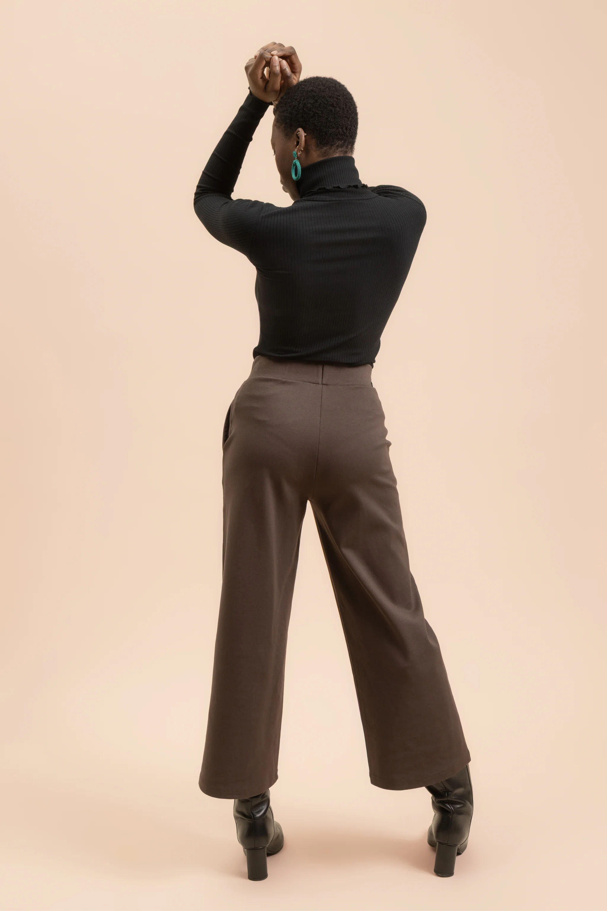 Rib Rollneck, Black - Image 4