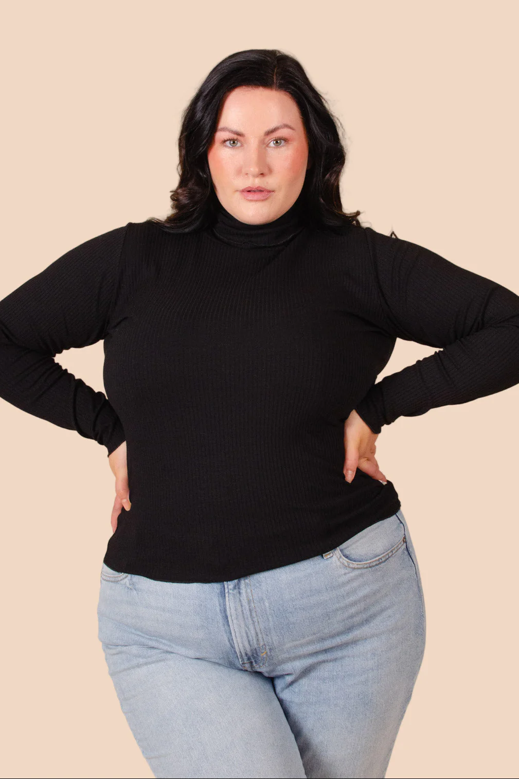 Rib Rollneck, Black - Image 5