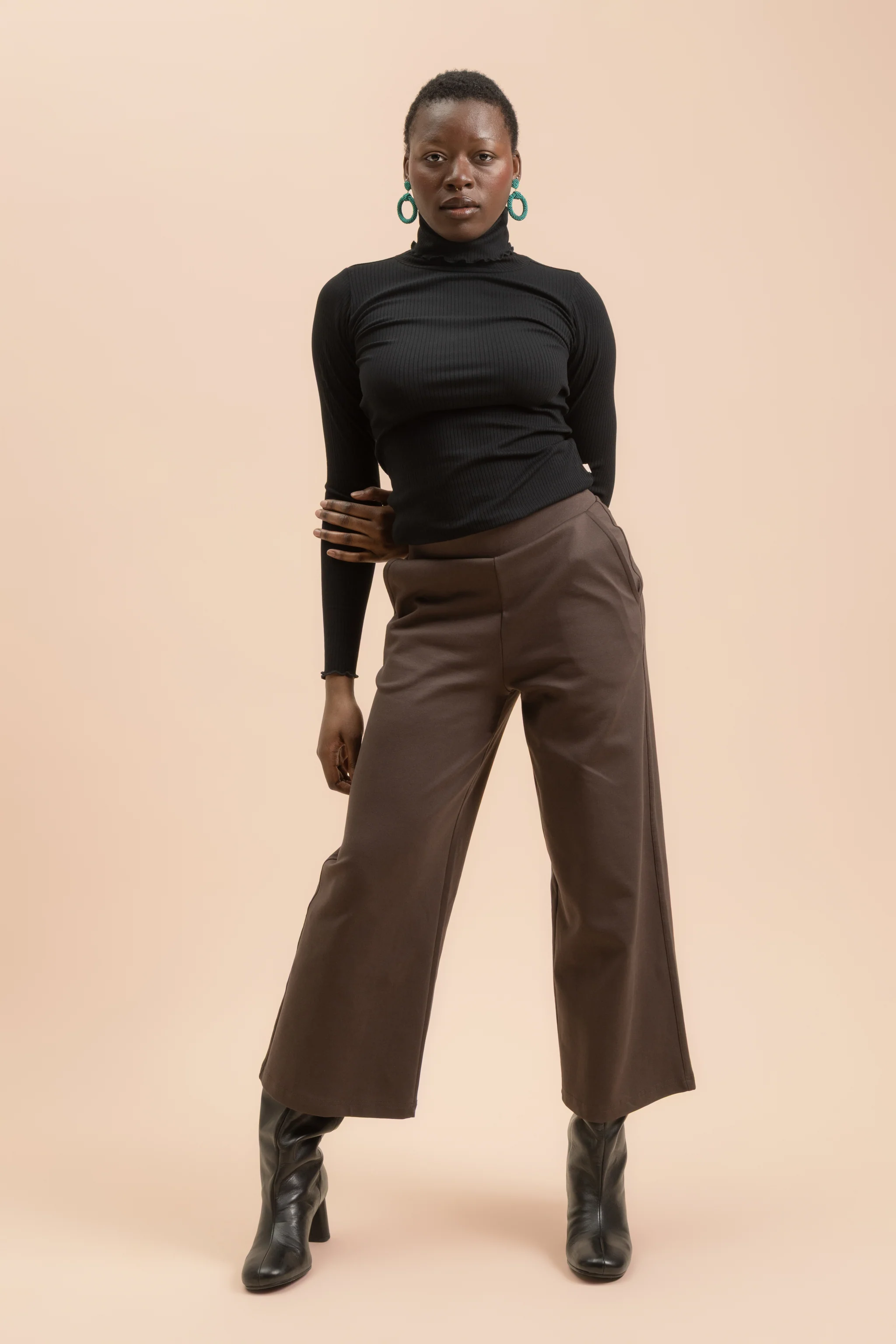 Rib Rollneck, Black - Image 7