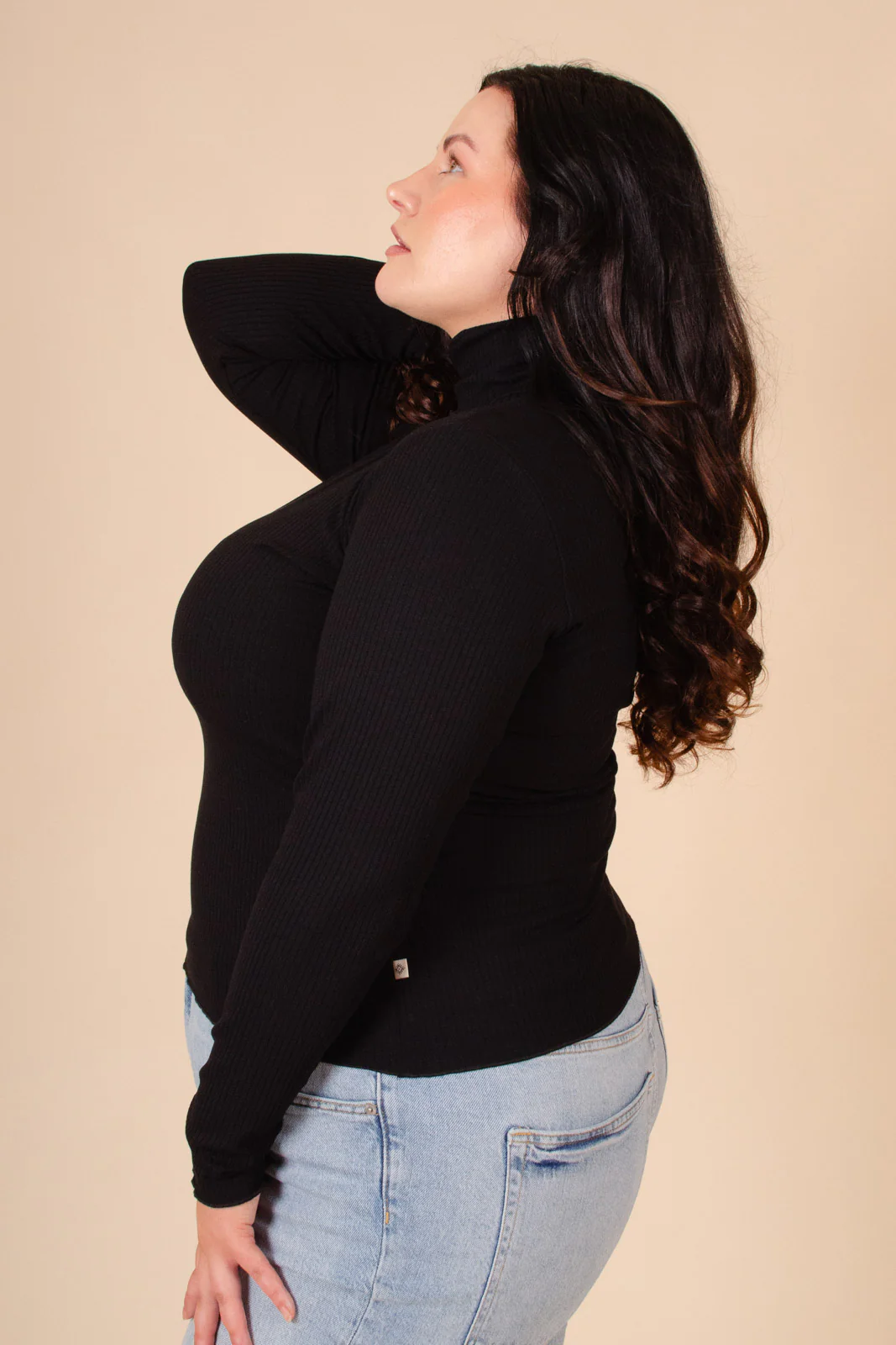 Rib Rollneck, Black - Image 9