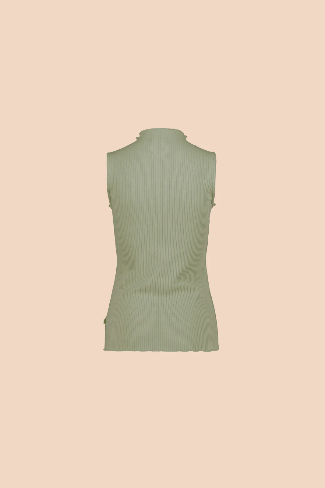 Rib Top, Light Khaki - Image 9