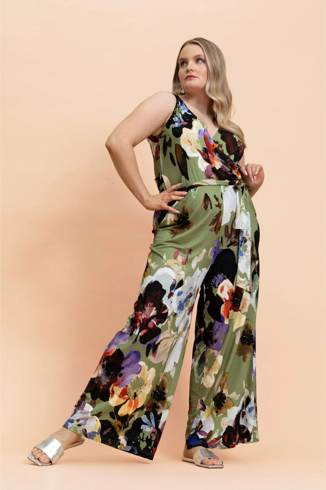 Soft Jumpsuit, Olive Anemone - Image 9
