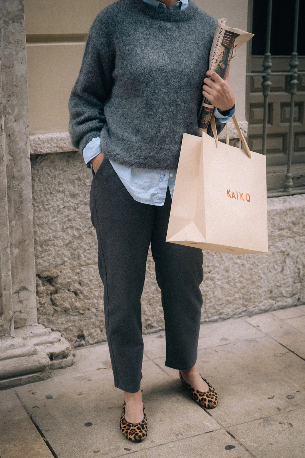 Comfy Slacks, Grey Melange - Image 5