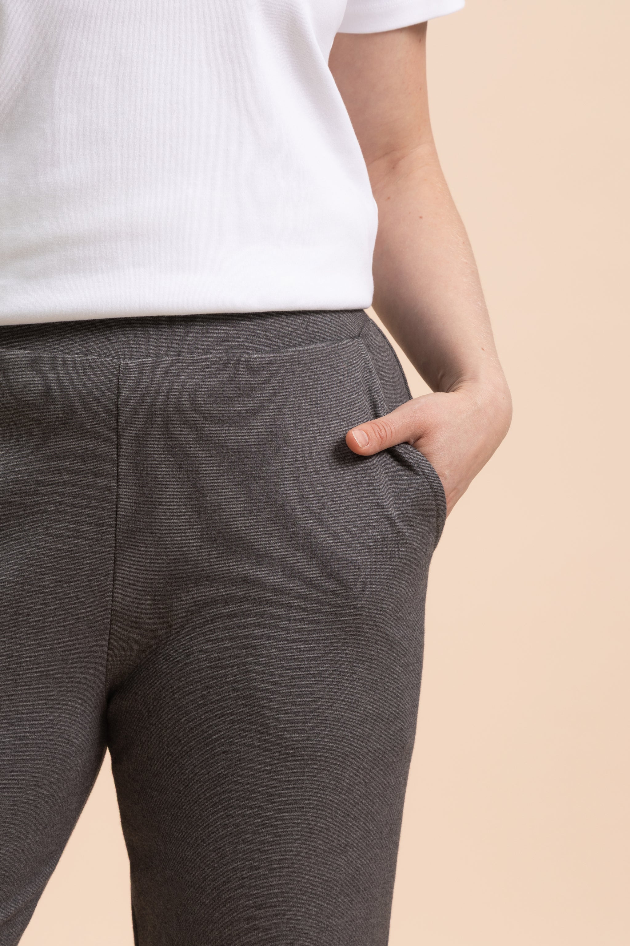 Comfy Slacks, Grey Melange - Image 8