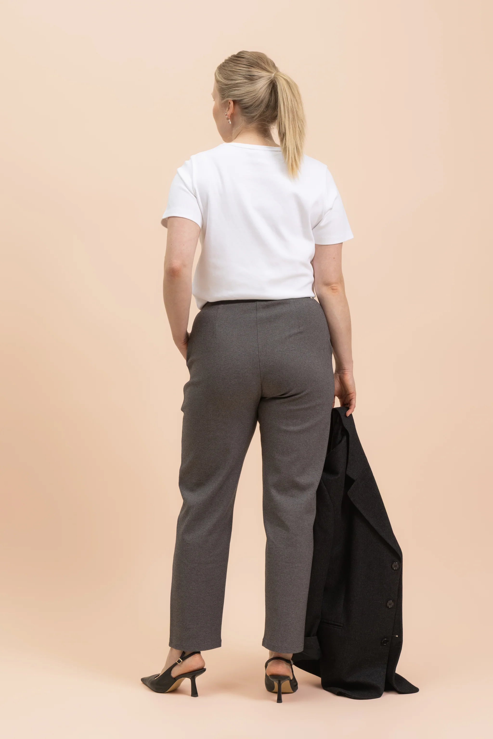Comfy Slacks, Grey Melange - Image 9