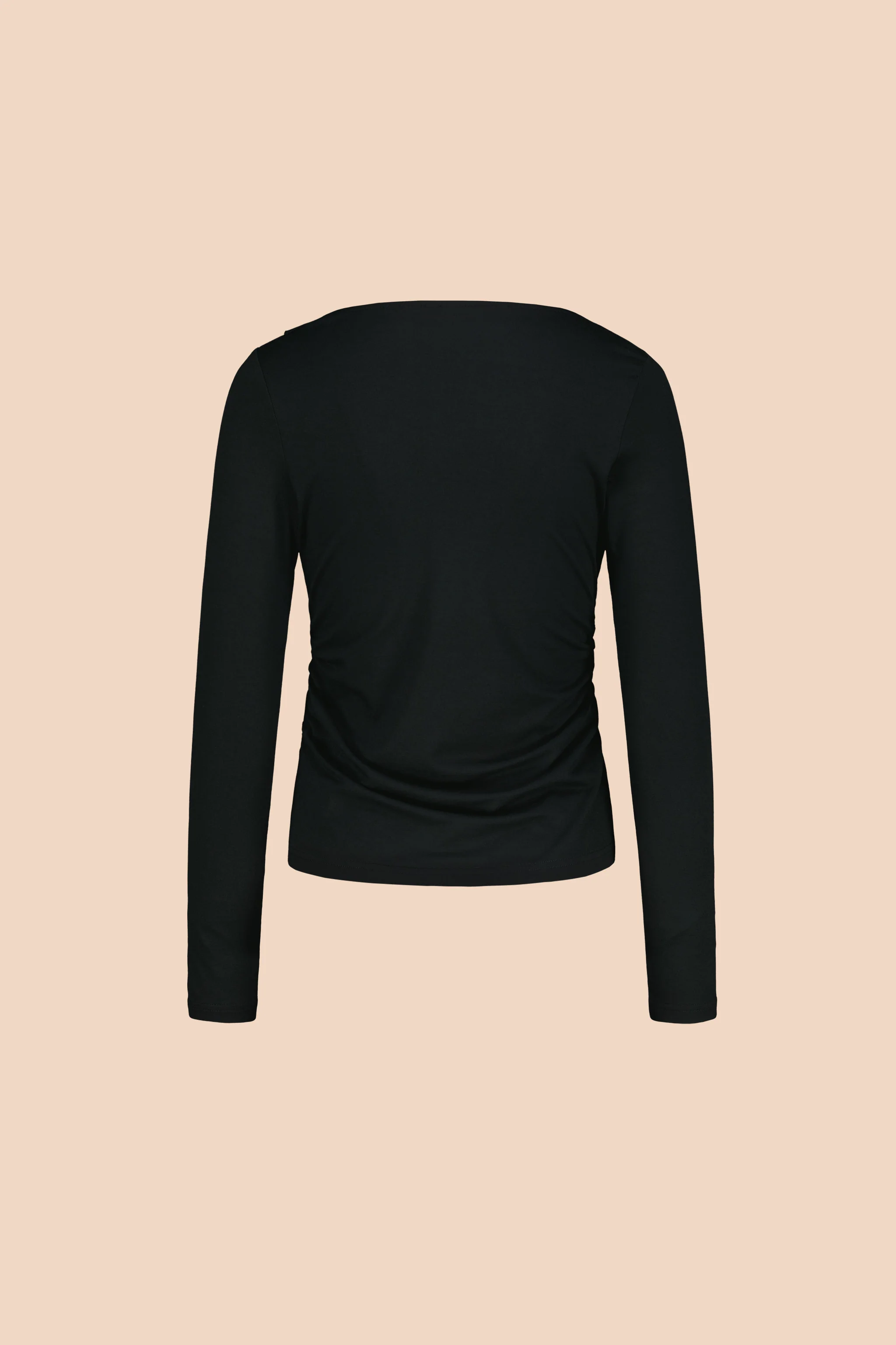Draped Top, Black - Image 7