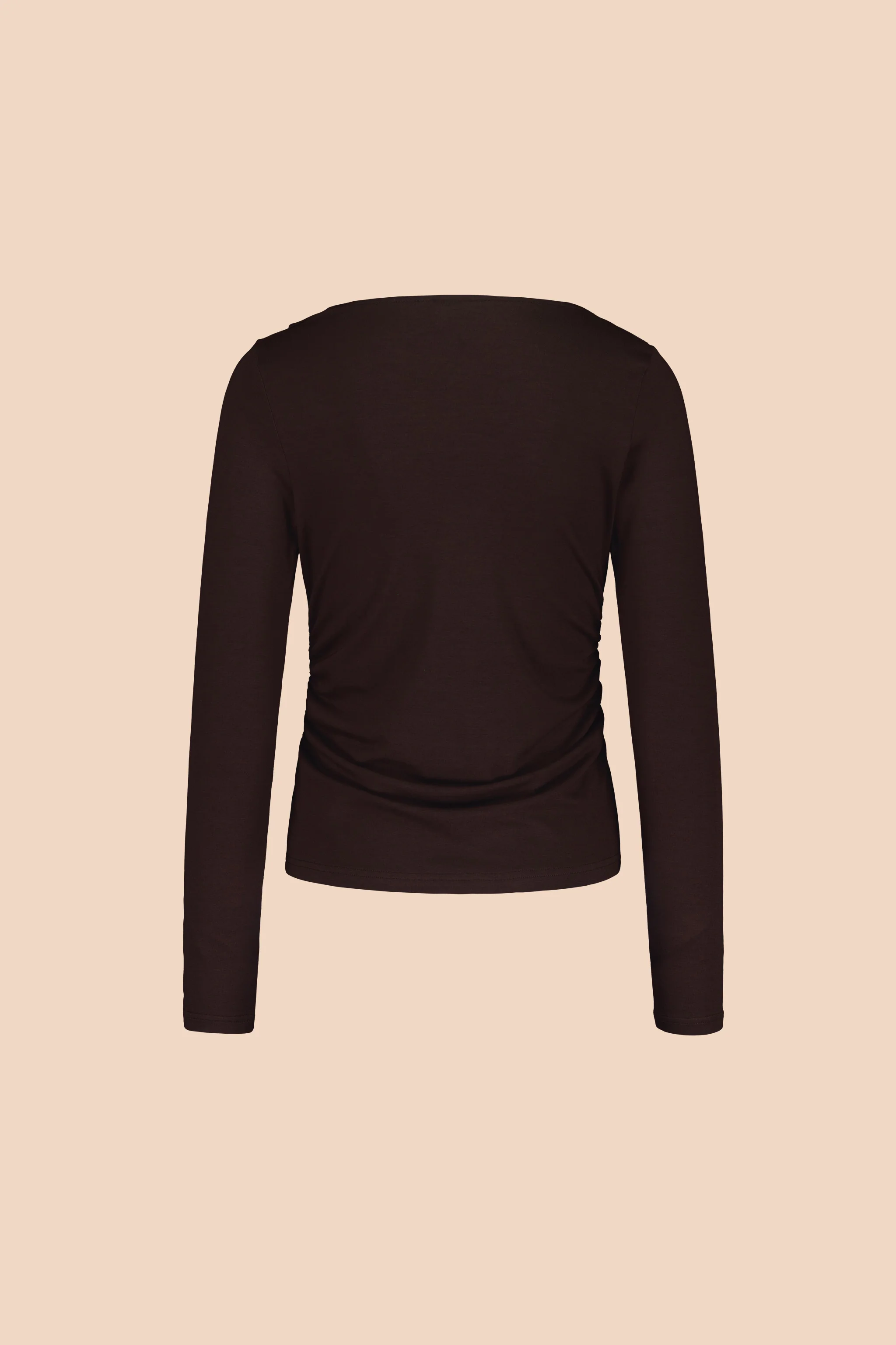 Draped Top, Chocolate - Image 6