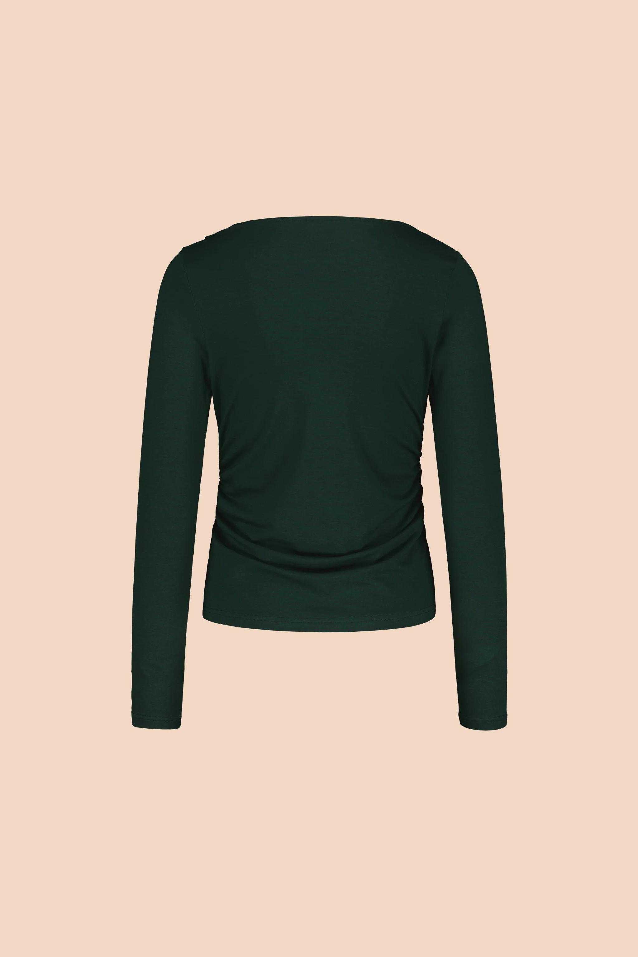 Draped Top, Dark Green - Image 6