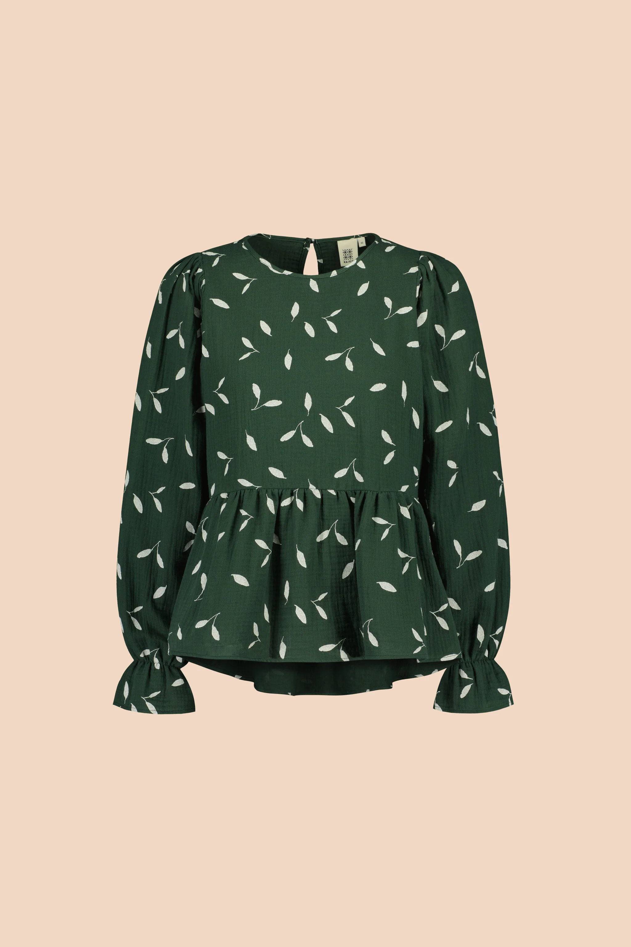Flounce Blouse, Wind Green - Image 3