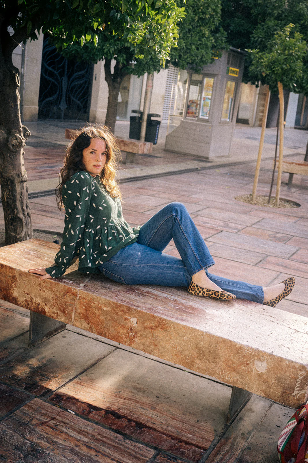 Flounce Blouse, Wind Green - Image 4
