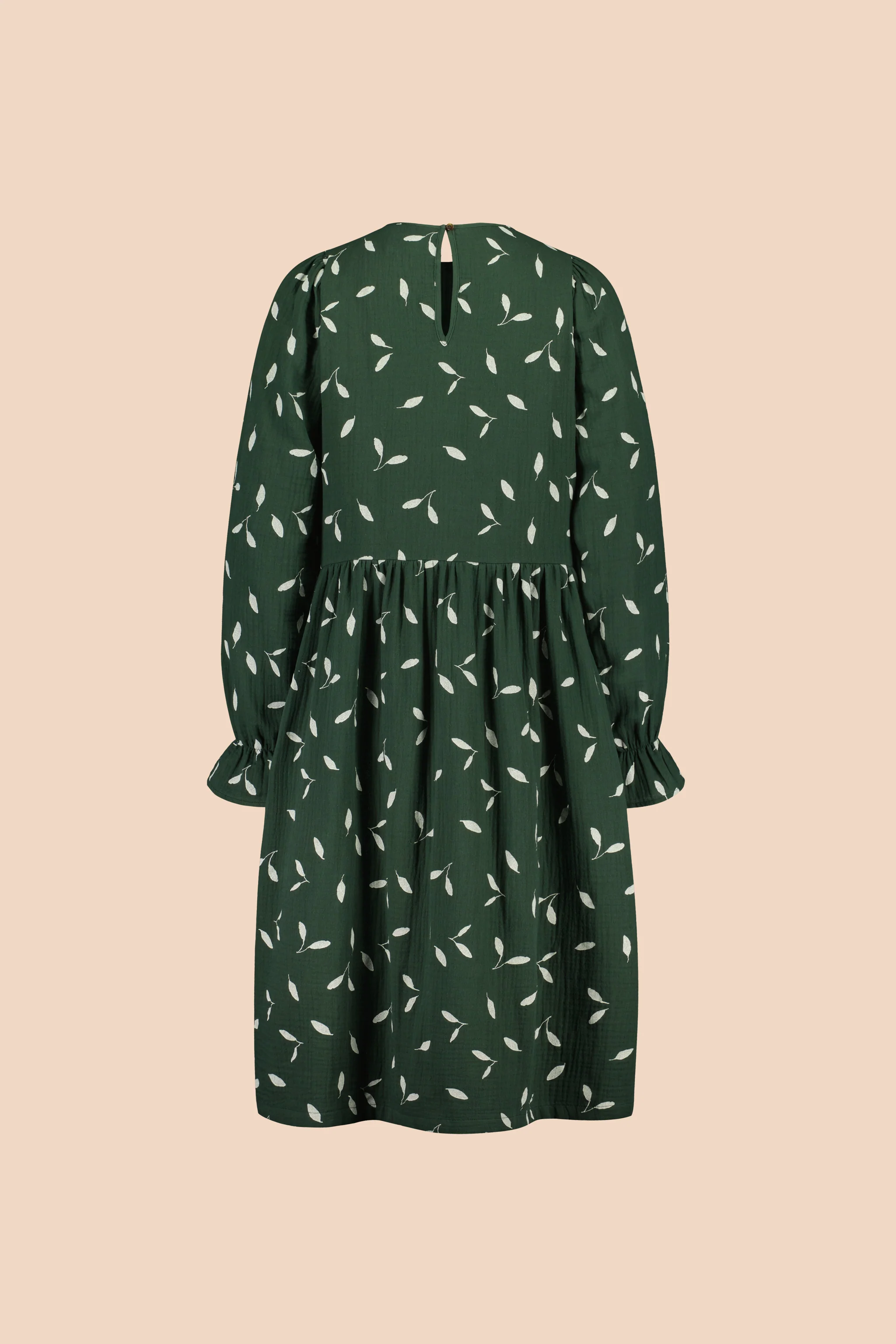Flounce Dress, Wind Green - Image 8