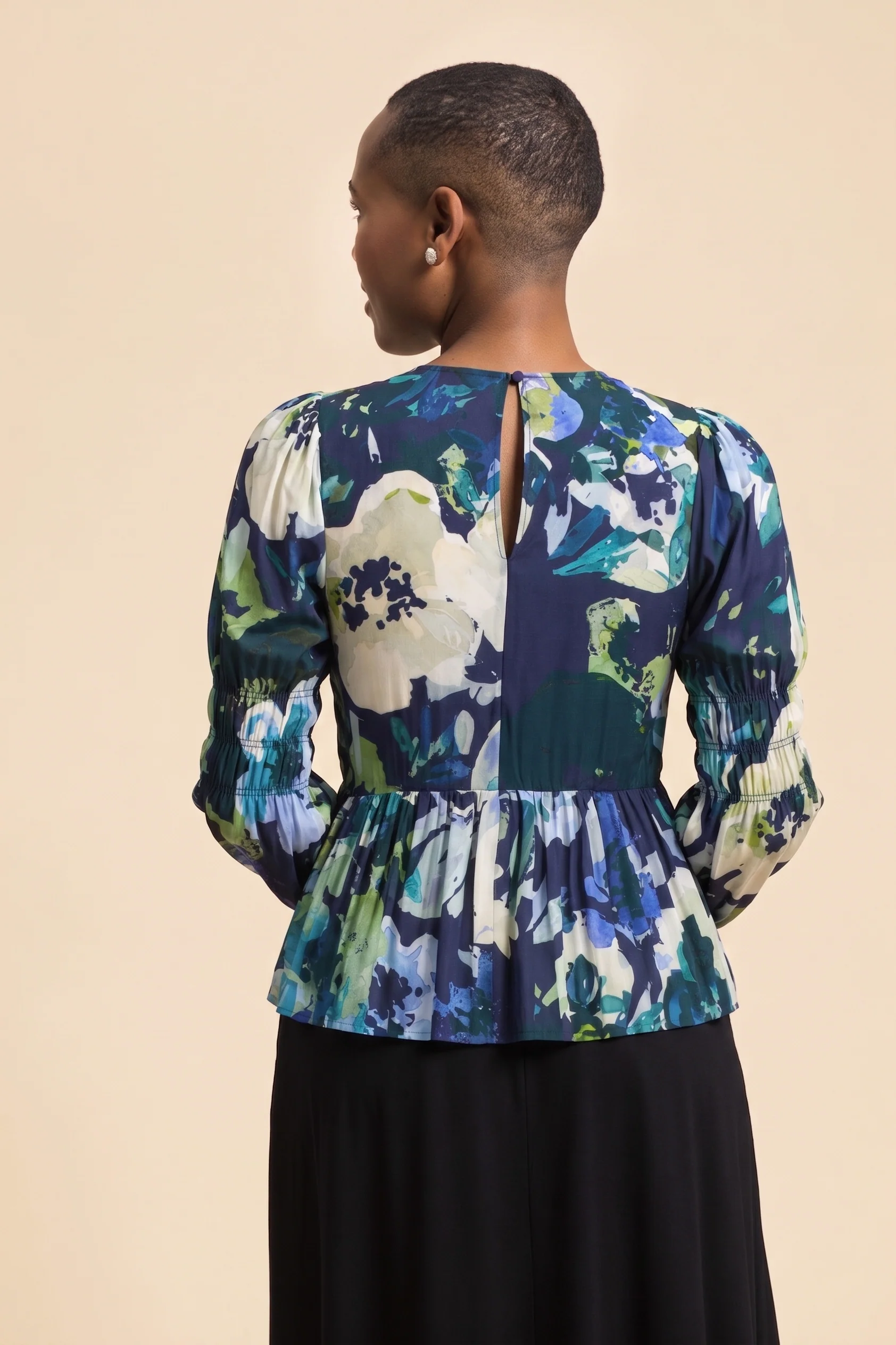 Muse Blouse, Blue Anemone - Image 3