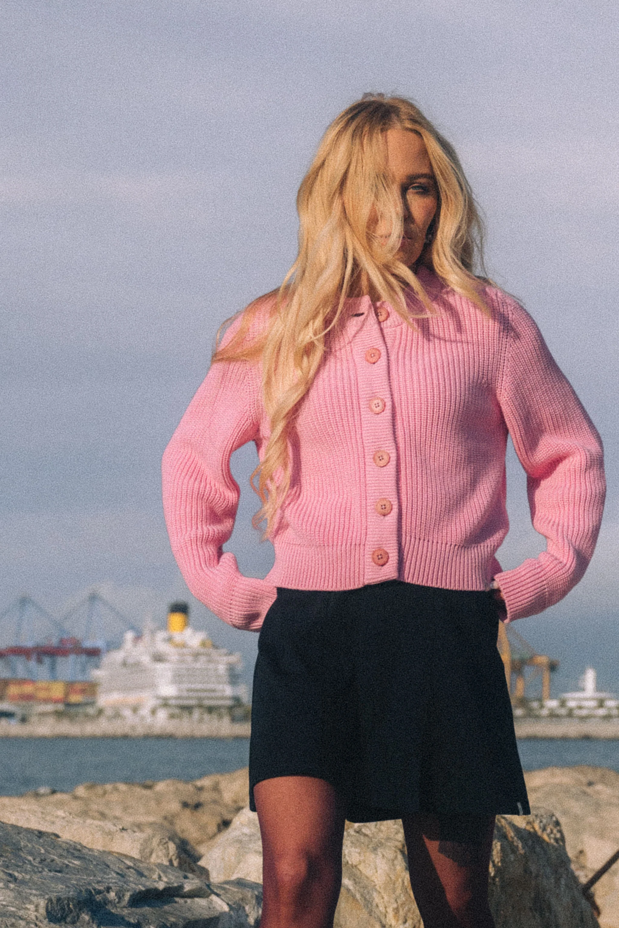 O-neck Cardigan, Marshmallow - Image 10