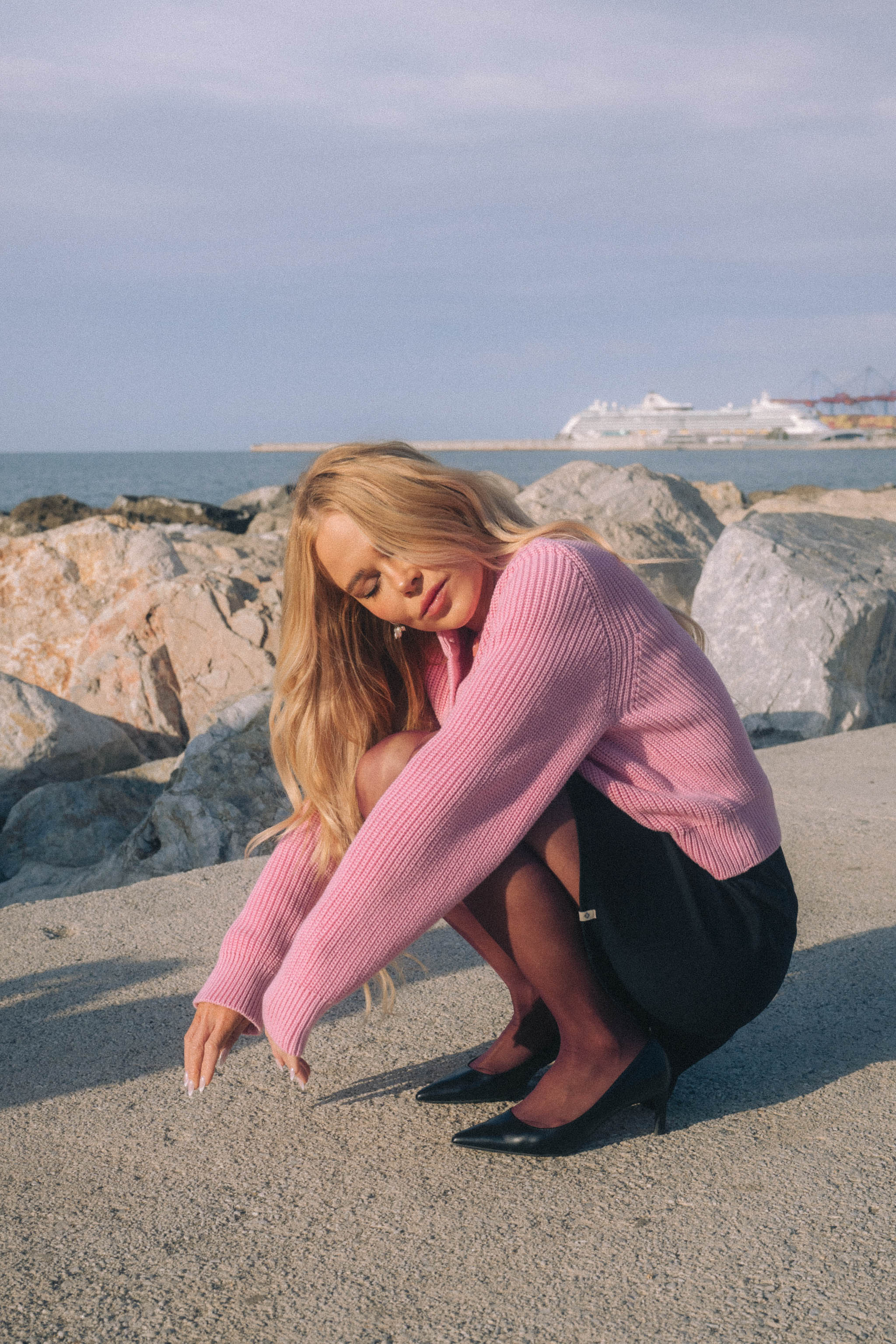 O-neck Cardigan, Marshmallow - Image 6