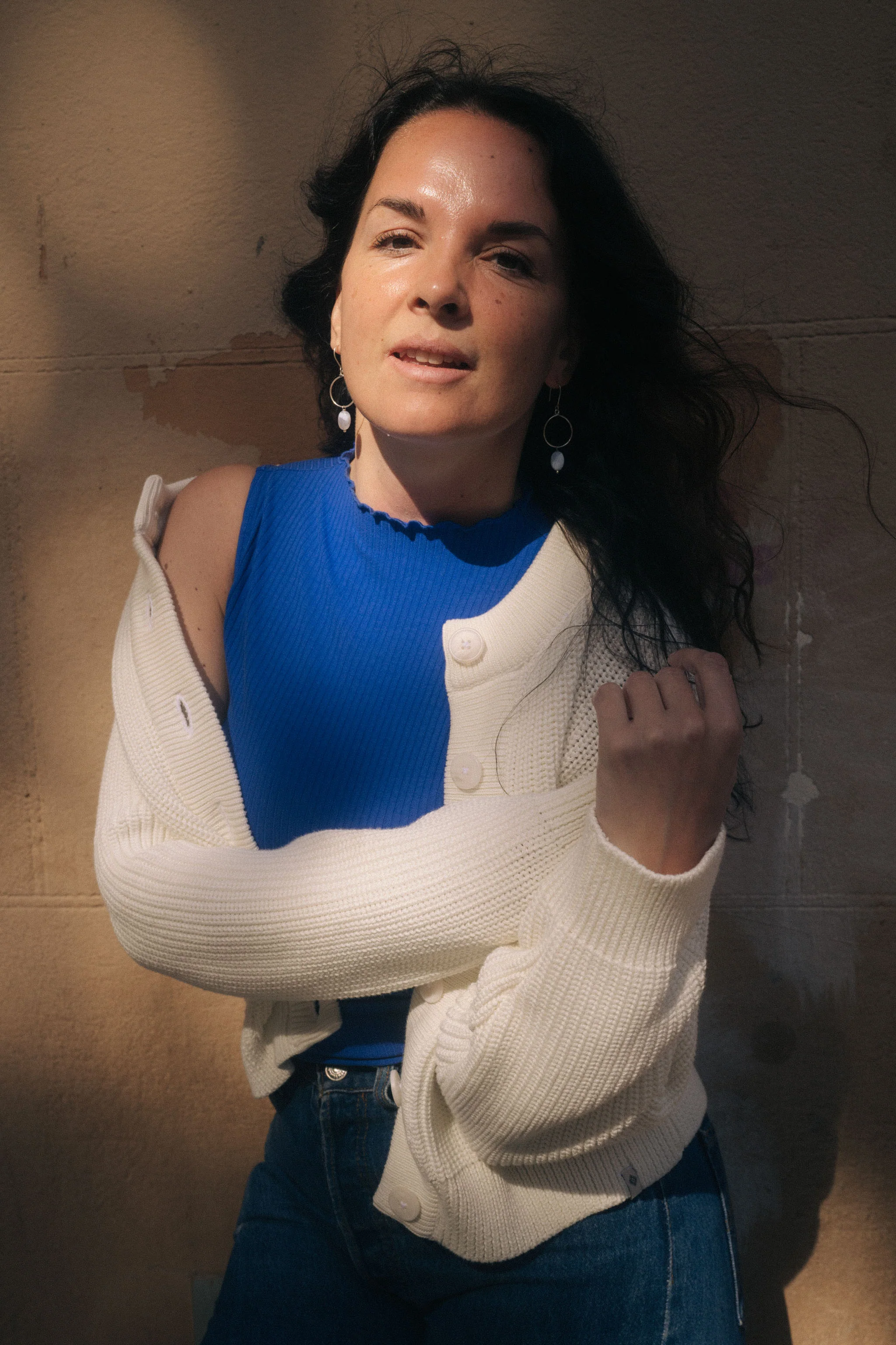 O-neck Cardigan, Offwhite - Image 12