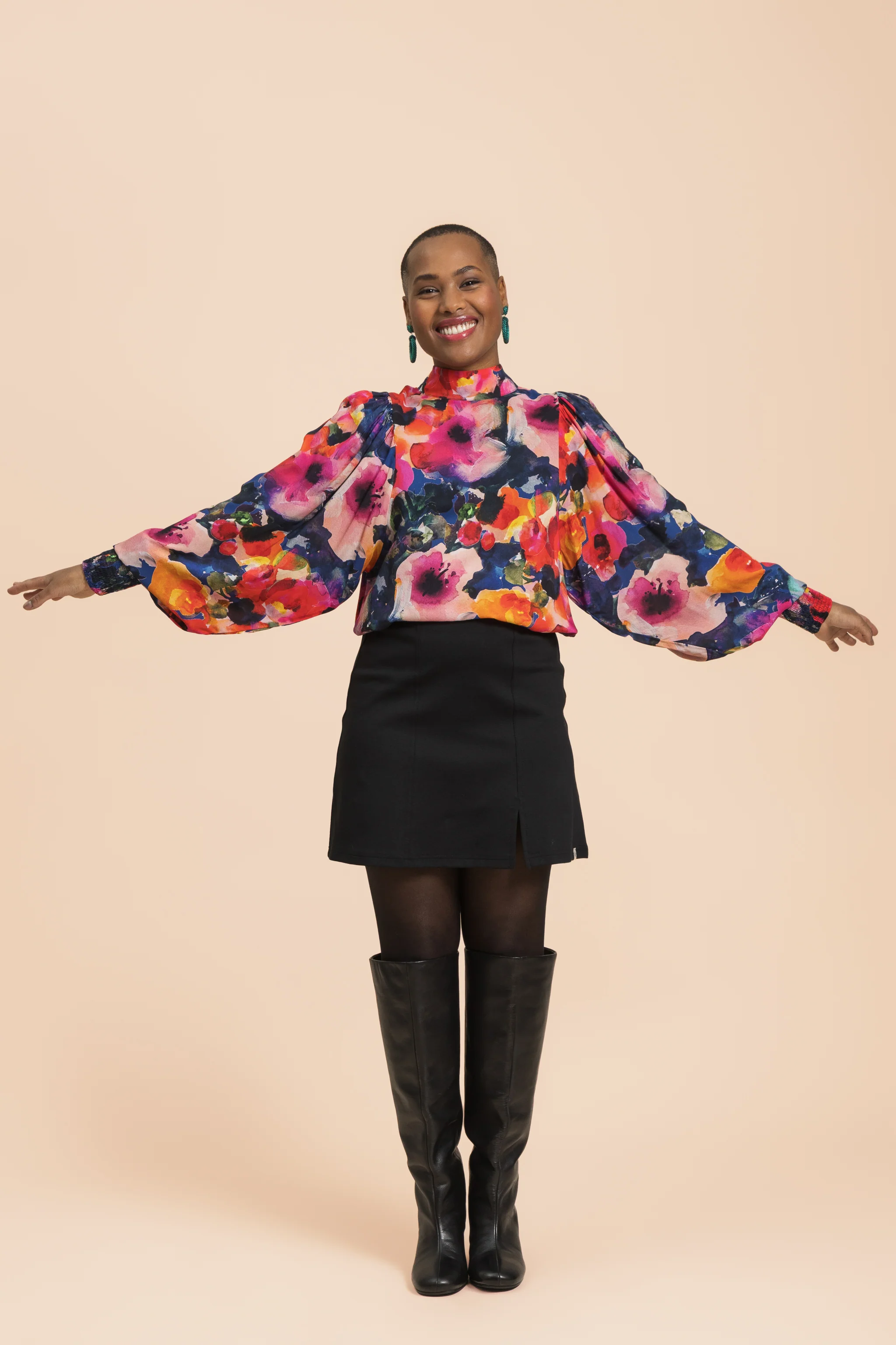 Puff Blouse, Wildflower - Image 5