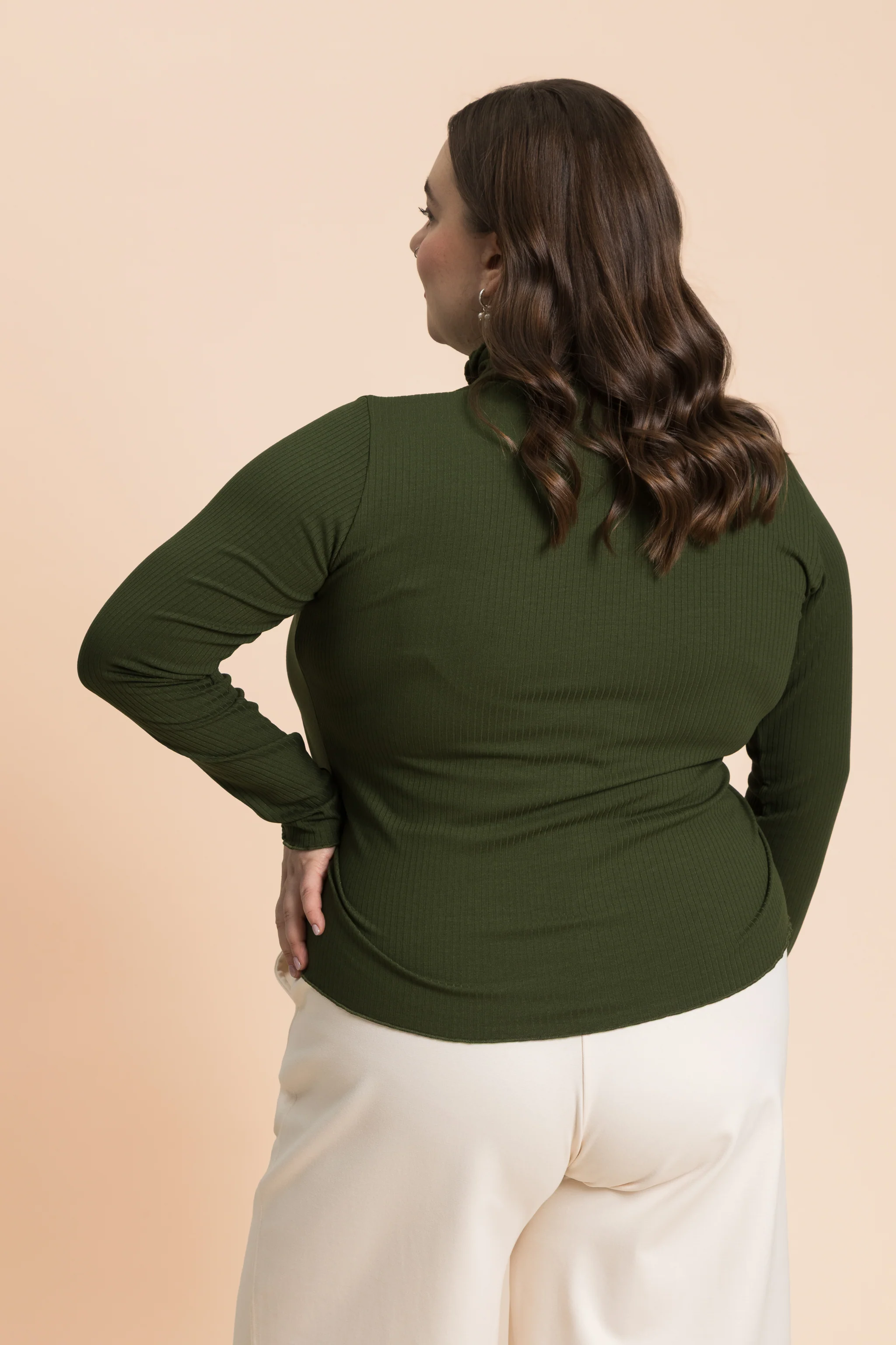 Rib Rollneck, Moss - Image 3