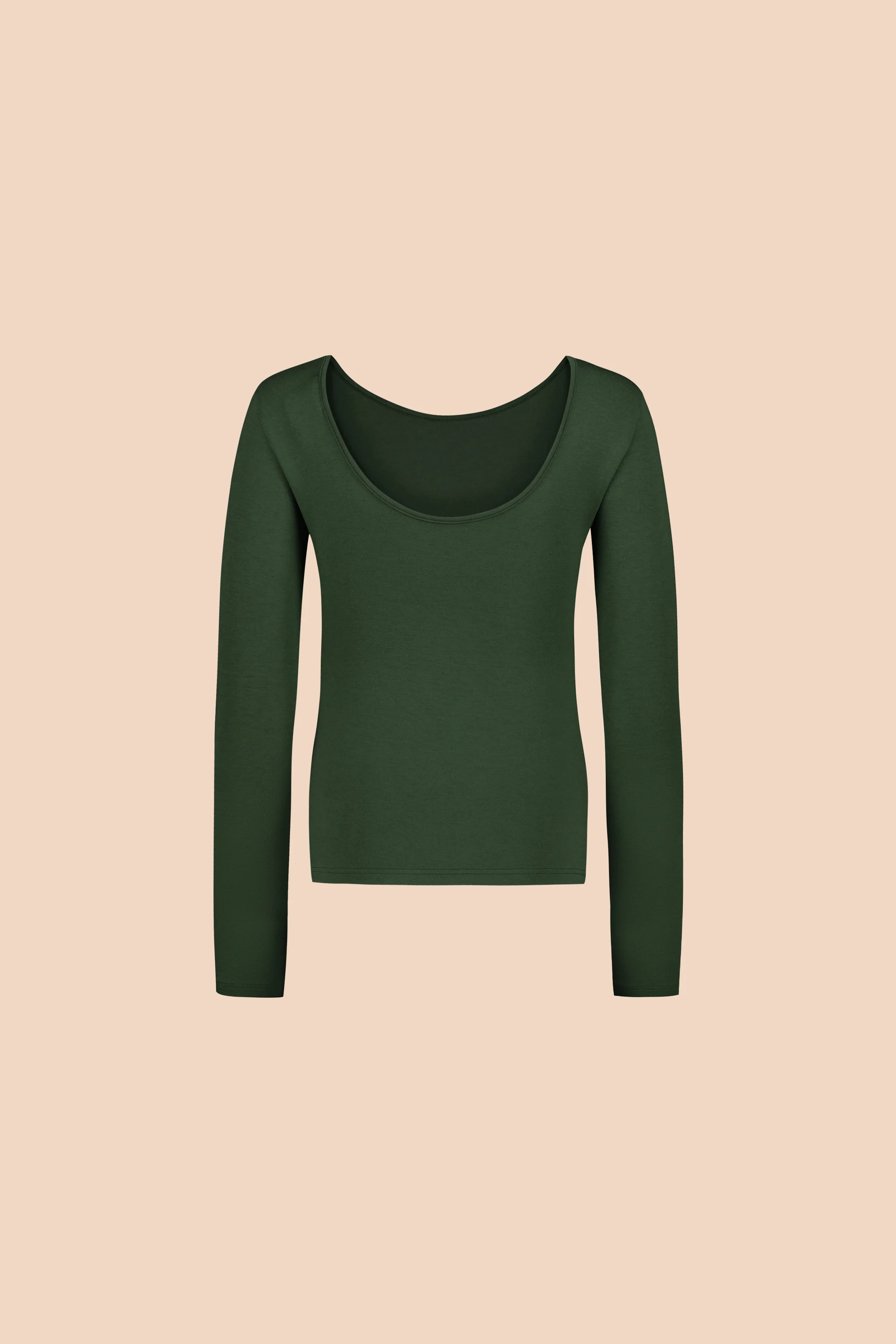 Scoop Back Top, Moss - Image 3