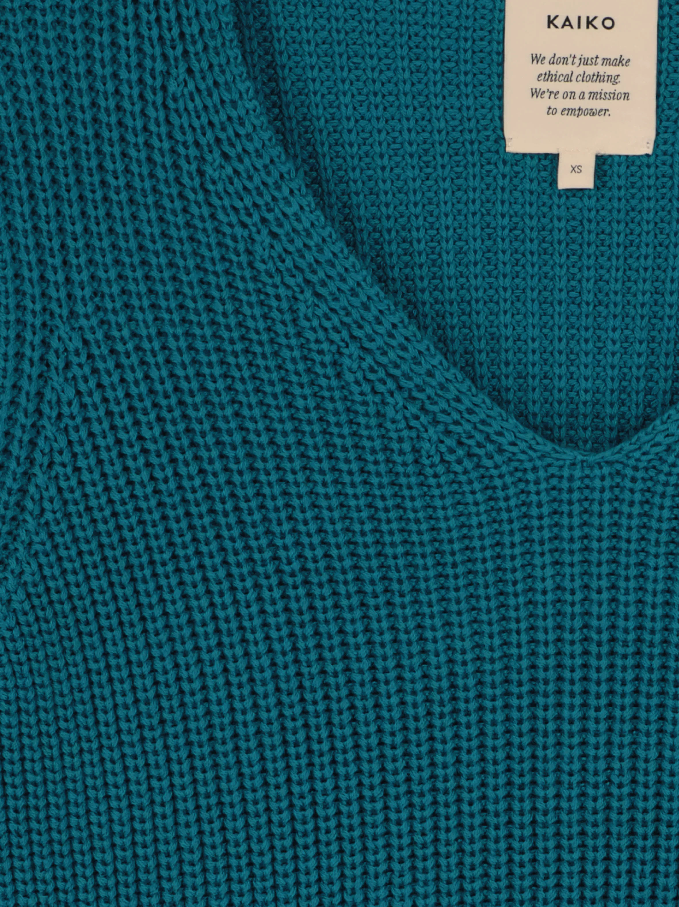 V-neck Jumper, Petrol - Image 4