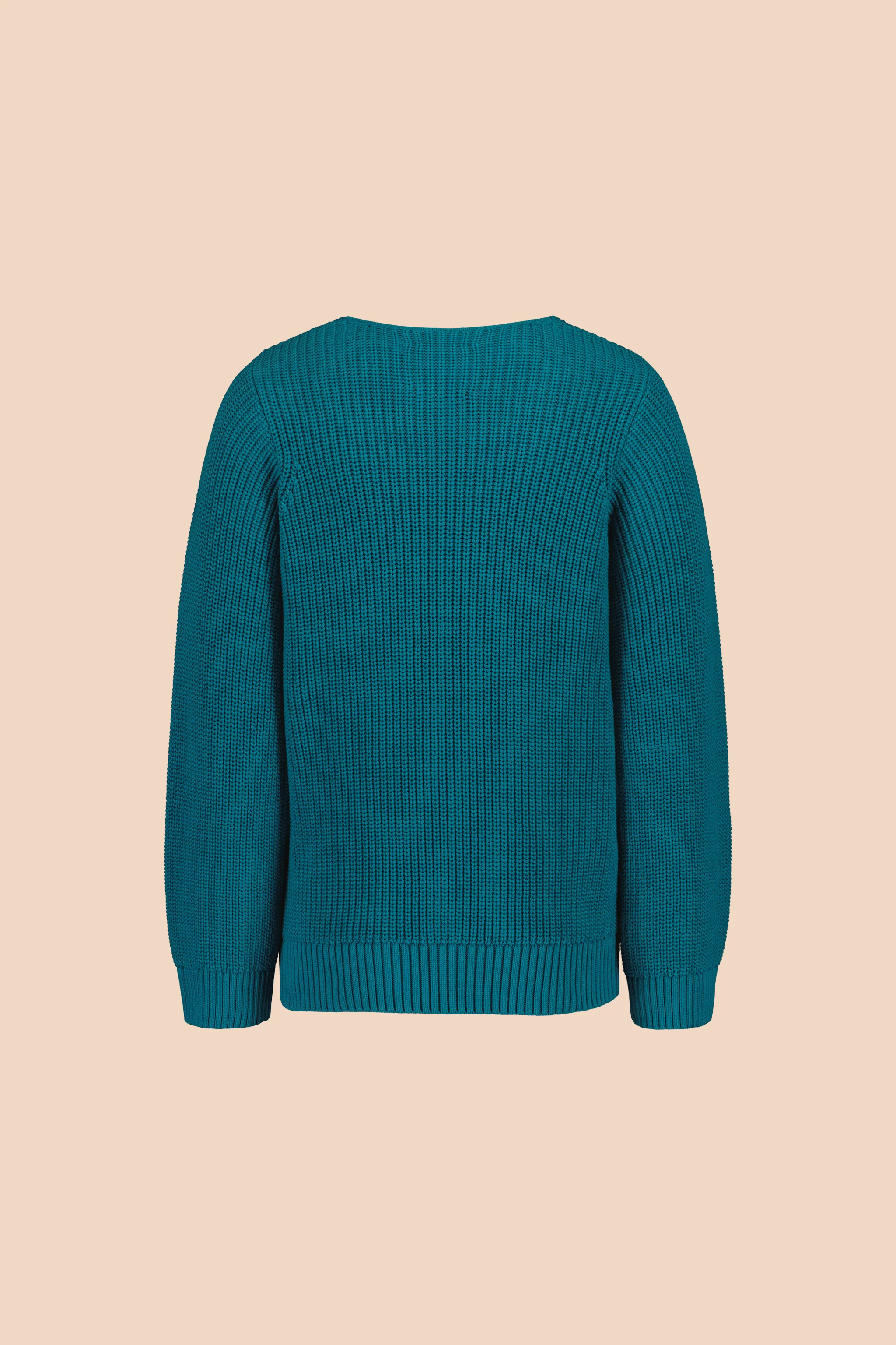 V-neck Jumper, Petrol - Image 9