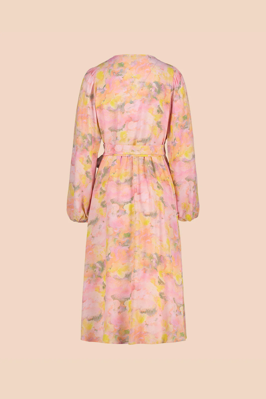Wrap Midi Dress, Pastels - Image 15