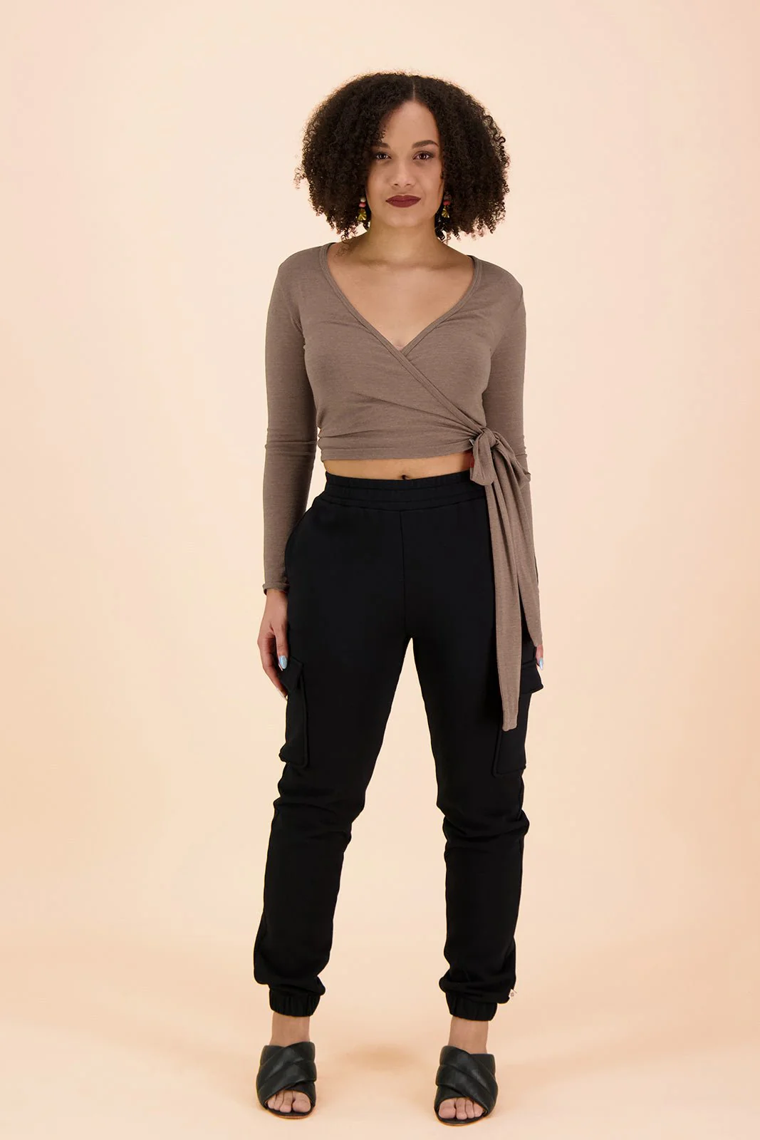 Wrap Top, Taupe Naia™ - Image 9